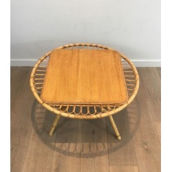 Table basse en rotin