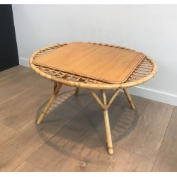 Table basse en rotin