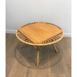 Table basse en rotin