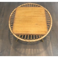 Table basse en rotin