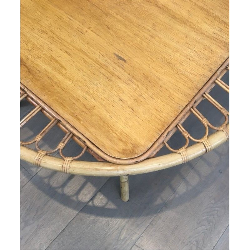 Table basse en rotin