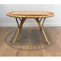 Table basse en rotin