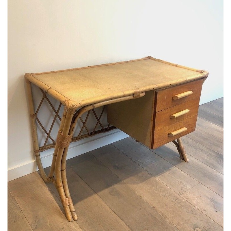 Bureau en Rotin d'Audoux Minet