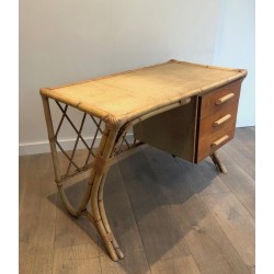 Bureau en Rotin d'Audoux Minet