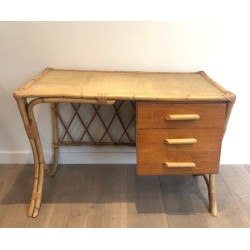 Bureau en Rotin d'Audoux Minet