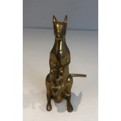 Petite Sculpture en Laiton Représentant un Kangourou