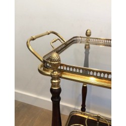 Mahogany and Brass Drinks by Maison Bagués