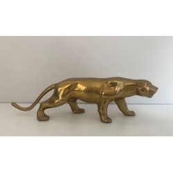 Brass Tiger Sculpture