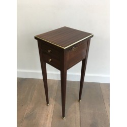 Unusual Neoclassical Small Drawers Table with Sliding Ashtrays
