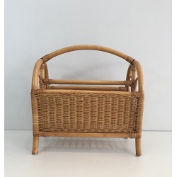 Rattan Magazine Rack