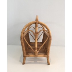 Rattan Magazine Rack