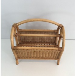 Rattan Magazine Rack