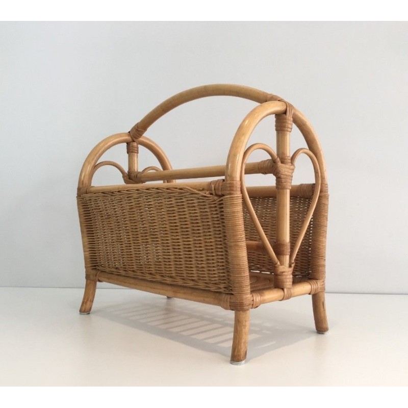 Rattan Magazine Rack