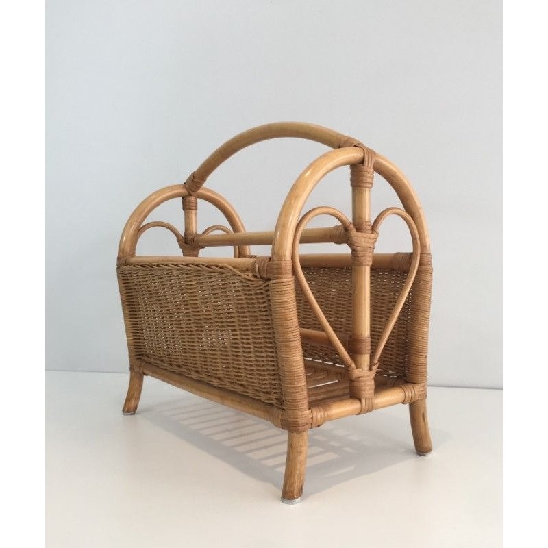 Rattan Magazine Rack