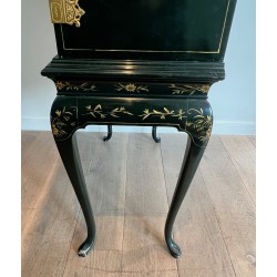 Chinese Lacquered and Gilt Cabinet