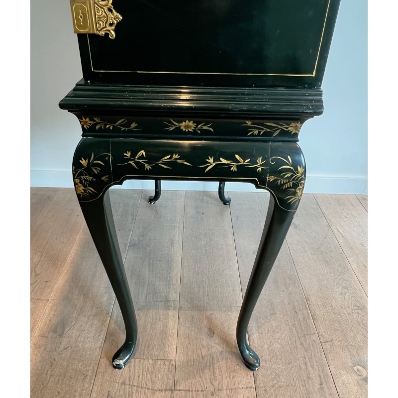 Chinese Lacquered and Gilt Cabinet
