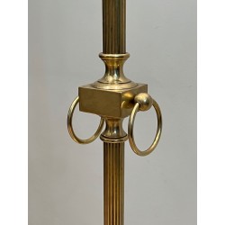 Neoclassical Brass Floor Lamp in the Style of Maison Jansen, French Work, circa 1940