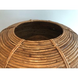 Large Decorative Rattan Vase