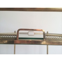 Table Roulante Néoclassique en Laiton de la Maison Baguès. 