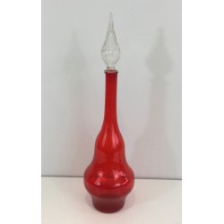 Red Glass Design Bottle