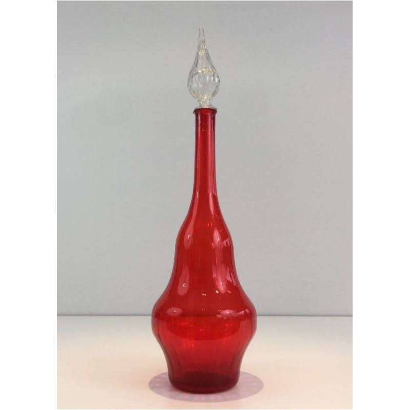 Red Glass Design Bottle