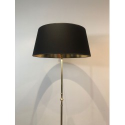 Lampadaire de Parquet en Laiton dans le Goût de la Maison Jansen