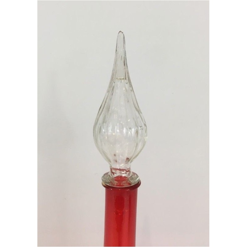 Grande Bouteille Design en Verre Rouge