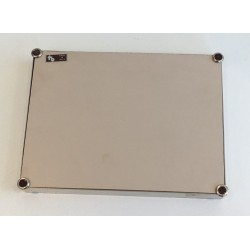 Decorative Chrome and Straw Vide-Poche