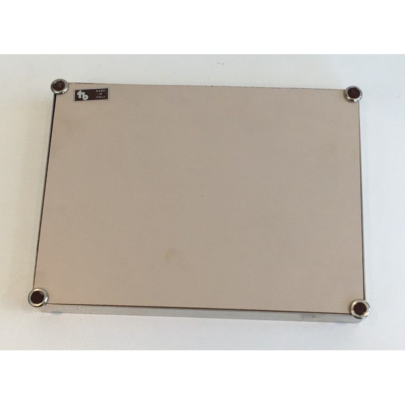 Decorative Chrome and Straw Vide-Poche