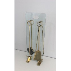 Nécessaire de Feu en Verre et Laiton