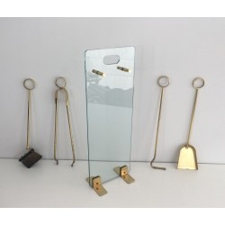 Nécessaire de Feu en Verre et Laiton