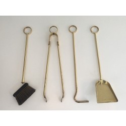 Nécessaire de Feu en Verre et Laiton