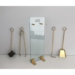 Nécessaire de Feu en Verre et Laiton