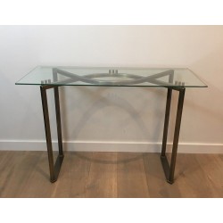 Console en acier brossé