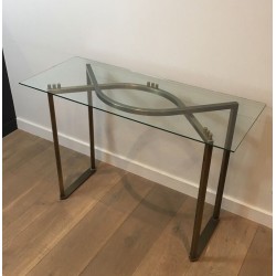 Console en acier brossé