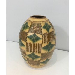 Vase Art Déco en Céramique