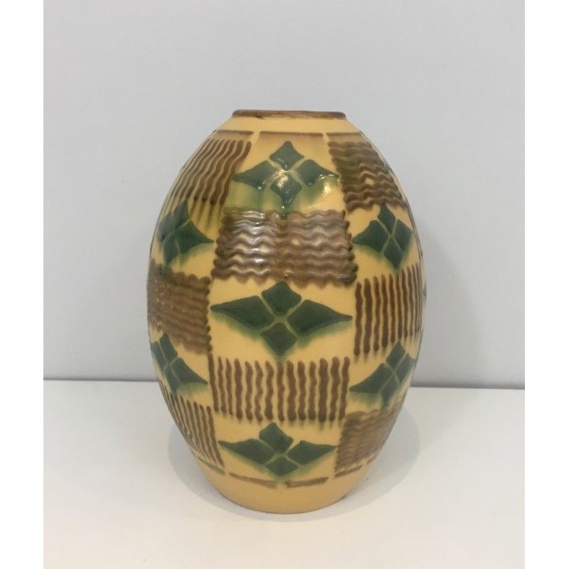 Vase Art Déco en Céramique