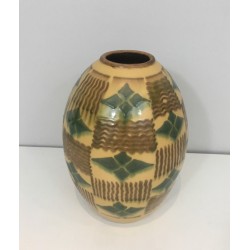 Vase Art Déco en Céramique