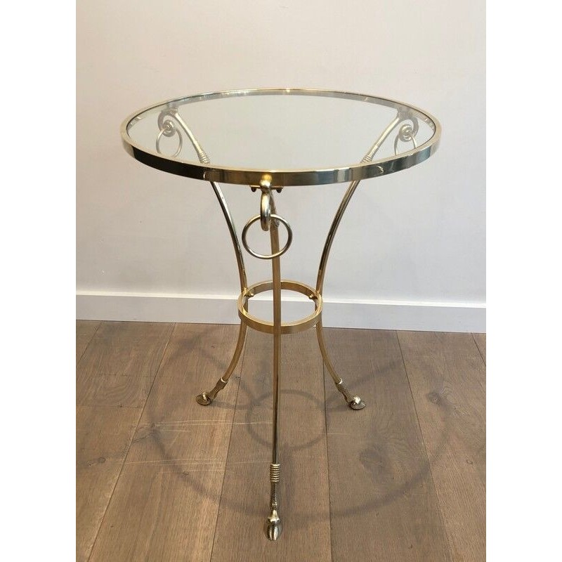 Guéridon en Laiton dans le Goût de la Maison Jansen