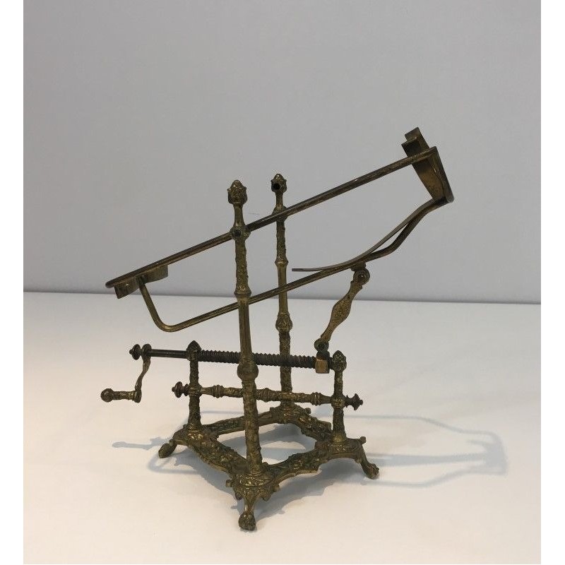 Décanteur en Métal Argenté à Pieds Griffes, Quelques Restaurations Nécessaires, Travail Français, Vers 1900