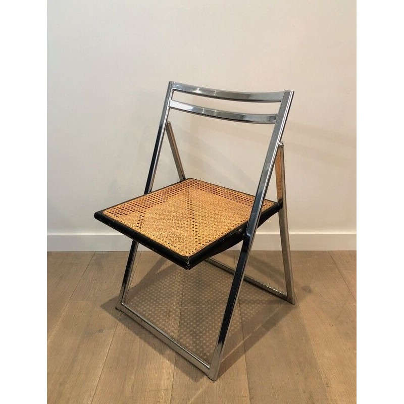 Suite de 6 Chaises Pliantes dans le Goût de Marcel Breuer