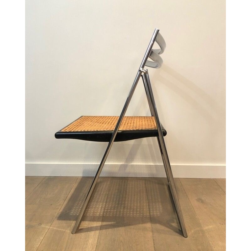 Suite de 6 Chaises Pliantes dans le Goût de Marcel Breuer