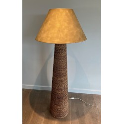 Lampadaire Conique en Corde, Goût Audoux & Minet, Travail Français, vers 1950 | Maison BARROIS