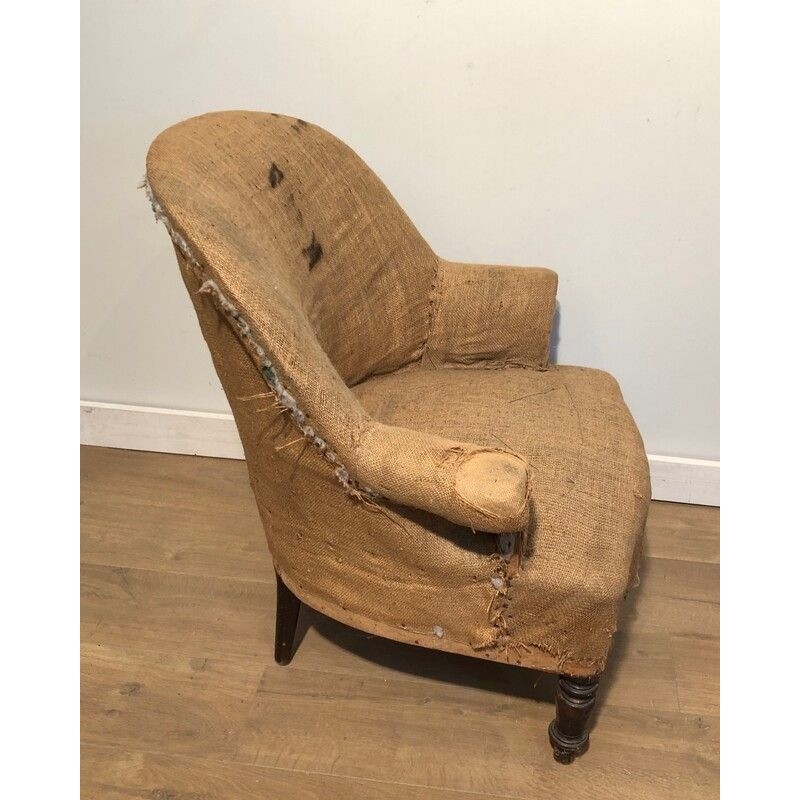 Pair of Napoleon III Armchairs to Reupholster, French Work, Circa 1880