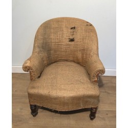 Pair of Napoleon III Armchairs to Reupholster, French Work, Circa 1880