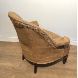 Pair of Napoleon III Armchairs to Reupholster, French Work, Circa 1880