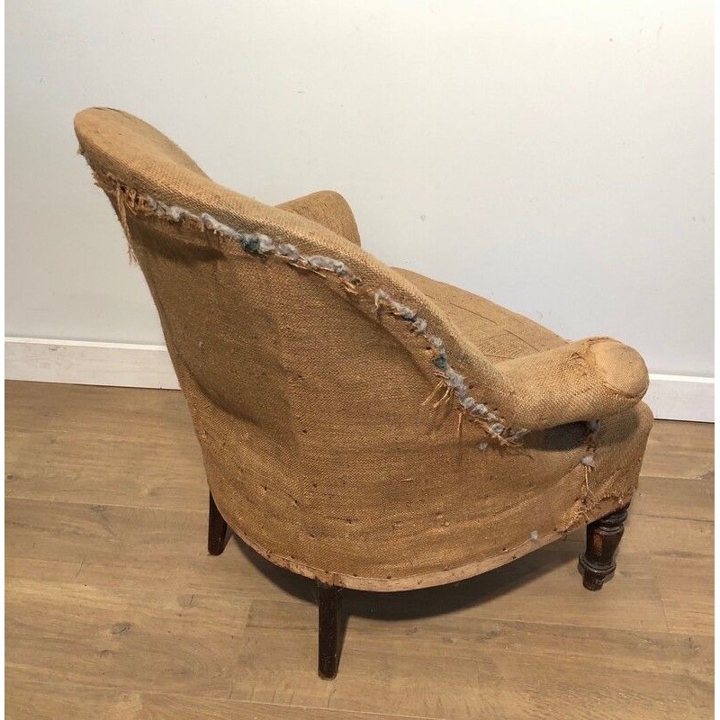 Paire de fauteuils Napoleon III à regarnir