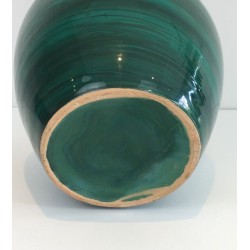 Decorative Covered Ceramic Pot, French Work, Circa 1950