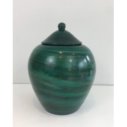 Decorative Covered Ceramic Pot, French Work, Circa 1950