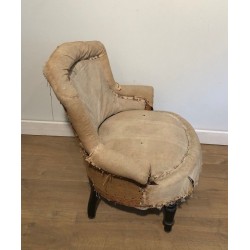Pair of Napoleon III Armchairs to Reupholster, French Work, Circa 1900